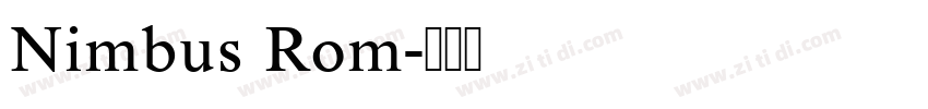 Nimbus Rom字体转换